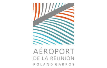 Logo de l'aéroport de la réunion Roland Garros