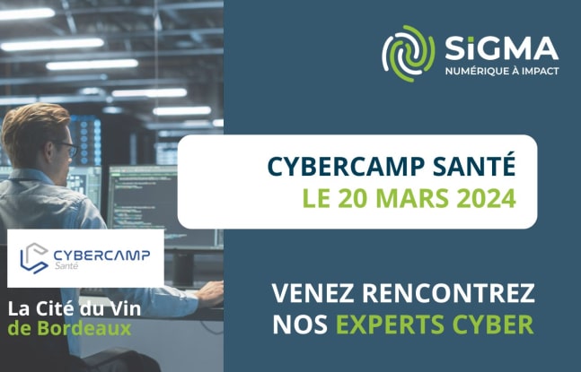 Sigma présent au CyberCamp Santé 2024 à Bordeaux