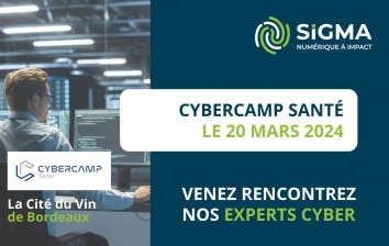Sigma présent au CyberCamp Santé 2024 à Bordeaux