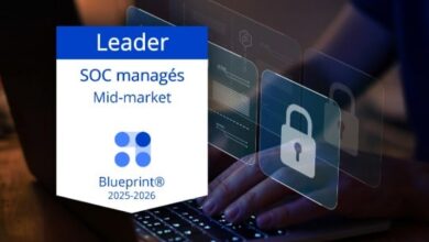 Badge Blueprint Exageis - Sigma leader sur l'offre SOC managé